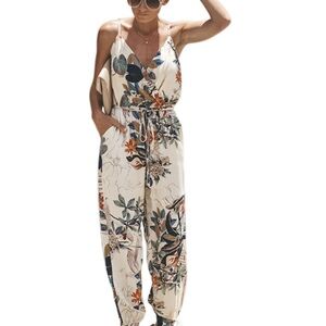 Floral Print Jumpsuit